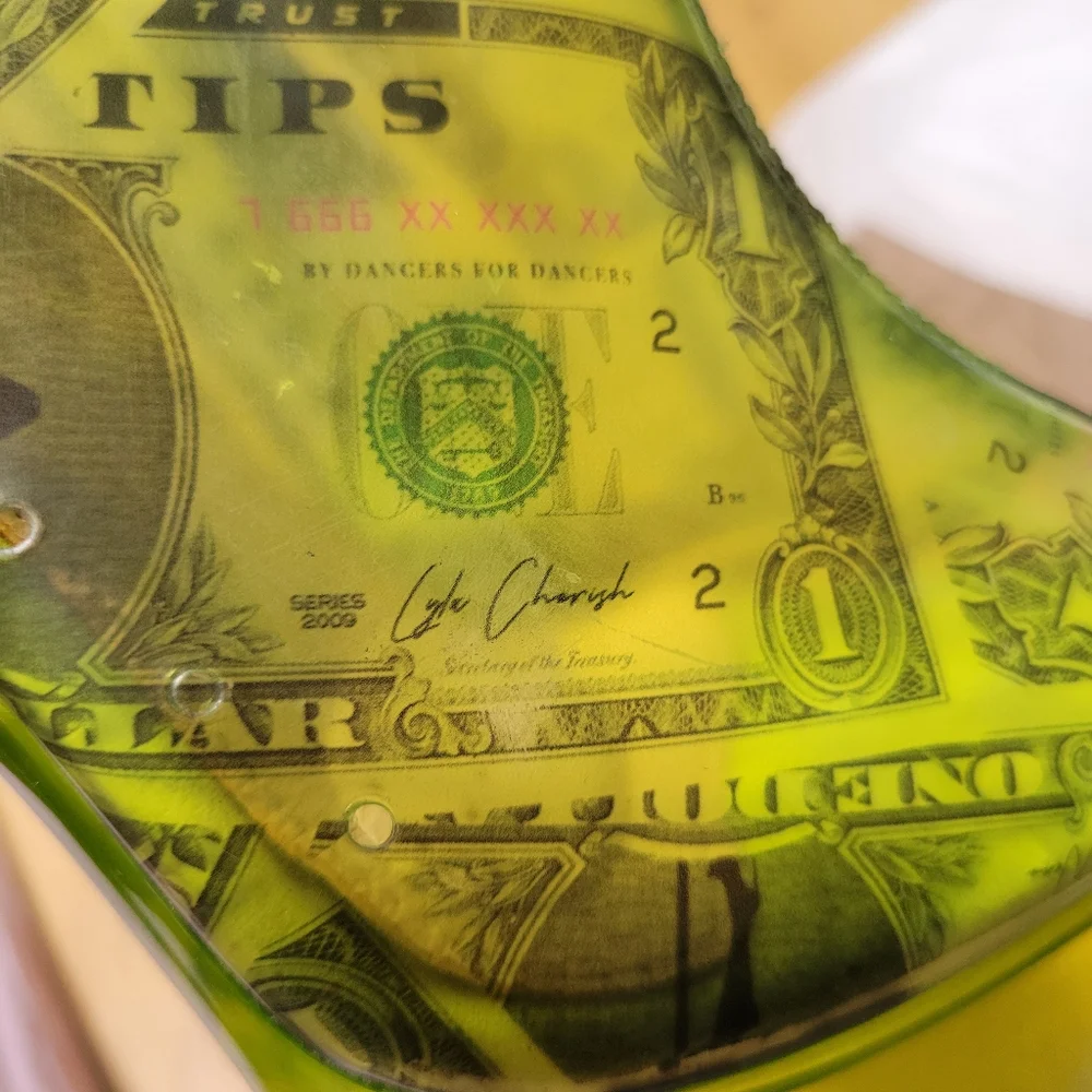 Hella Heels Dancing Dollar$ Stiletto Lime - Picture 12 of 16